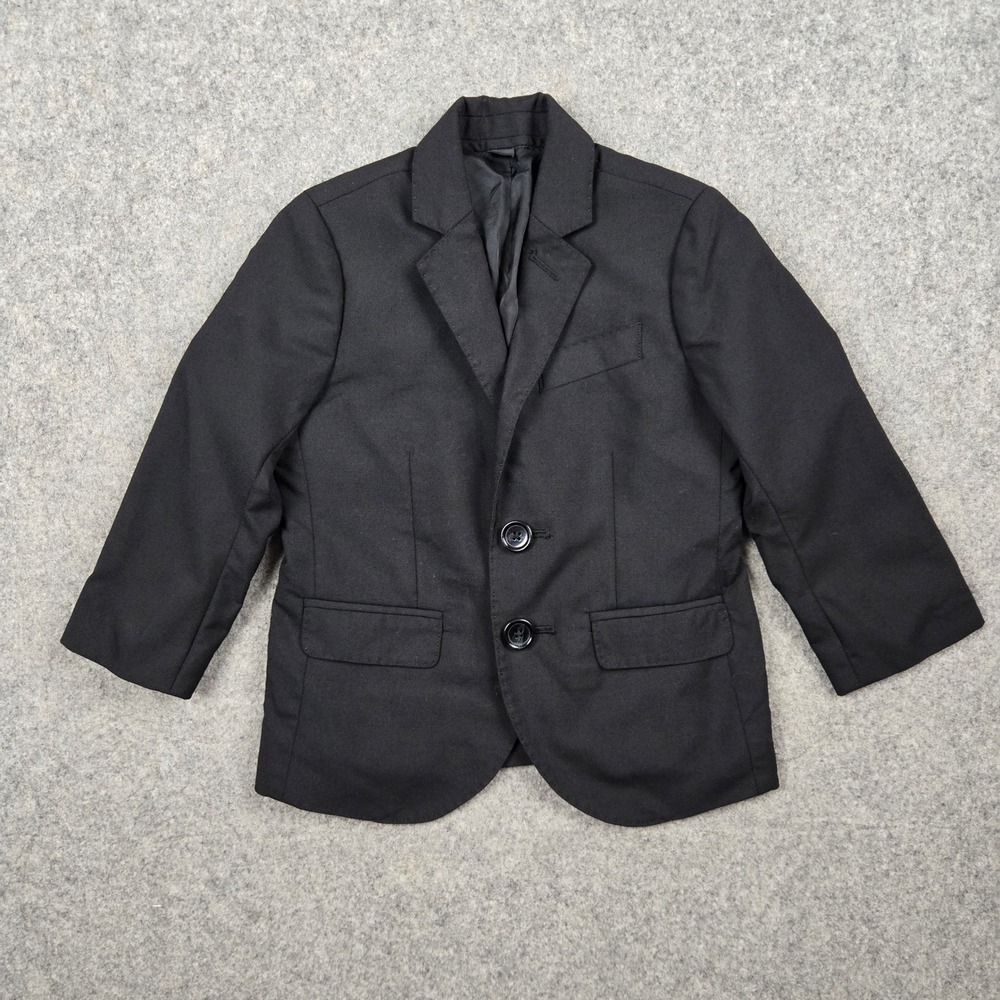 Crewcuts Ludlow Blazer Boys 2 Black Loro Piana Super 120s Wool Suit Jacket